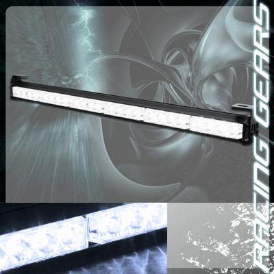 White led 27" traffic advisor 7 modes 12v emergency hazard strobe light bar kit