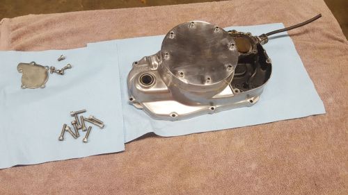 Banshee polished lock out cover with water pump assembly and stainless bolts