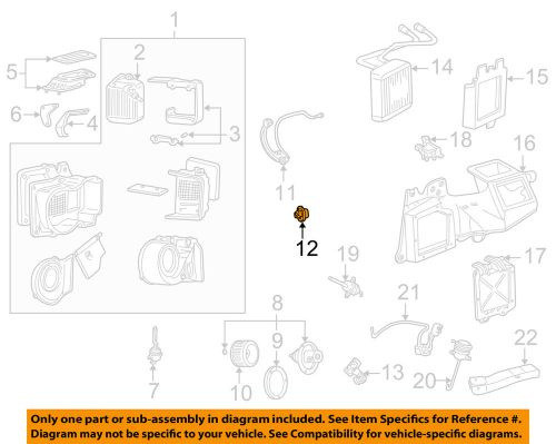 Ford oem 99-07 f-250 super duty 6.8l-v10 evaporator heater-resistor 6c3z19e624aa