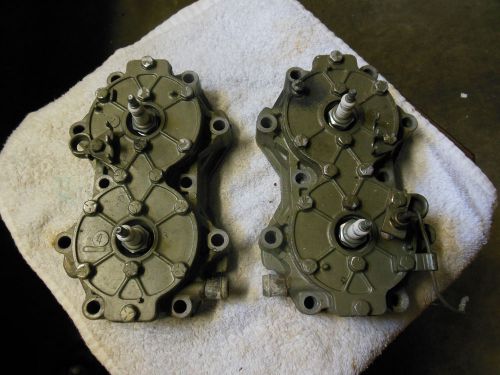 Johnson outboard v4 cylinder head pair  85hp mid1970&#039;s fresh water used only!