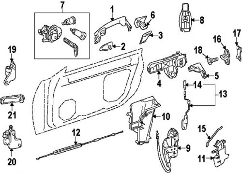 Mercedes-benz 1728901567 genuine oem lock cylinder