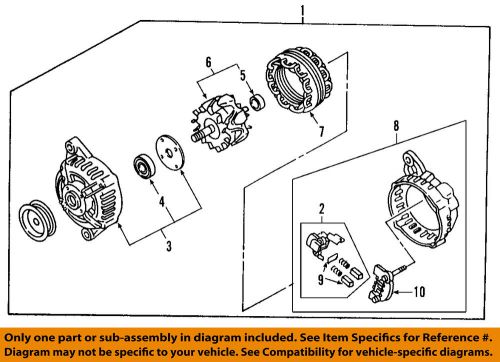 Nissan oem 07-12 sentra-alternator 2310mzw40brw