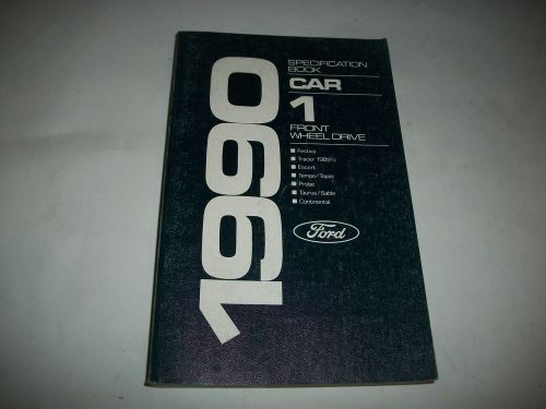 1990 ford front wheel drive cars specifications manual taurus continental, probe