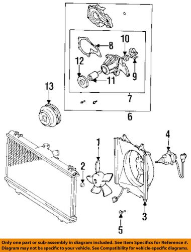 Toyota oem 88-97 corolla 1.6l-l4 water pump-pulley 1637115071