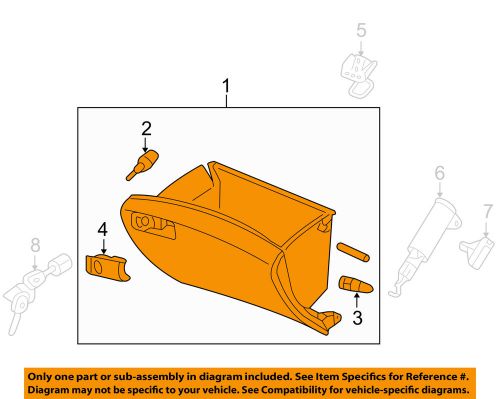 Honda oem 10-11 accord crosstour-glove box assembly 77500ta0a02ze