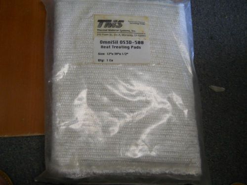 Tms fiberglass 12&#034; x 39&#034; x 1/2&#034; heat treating pad