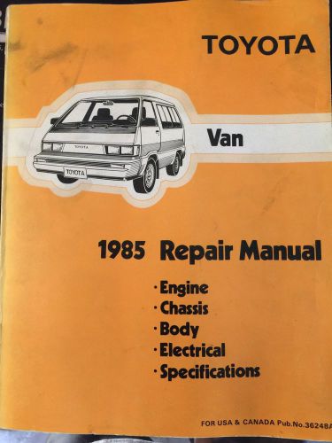 Toyota van repair manual