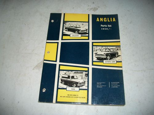 Original 1959-1967 ford anglia parts list catalog saloon estate car van clean