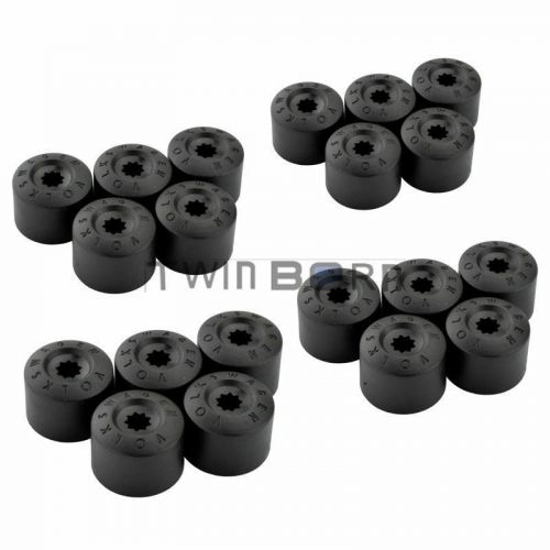 Set of 20 for volkswagen jetta passat golf wheel lug nut center cap anti-theft