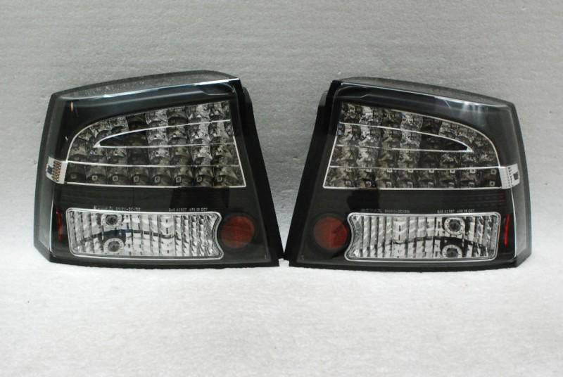 05-08 dodge charger led perform black tail brake lights lamps left+right