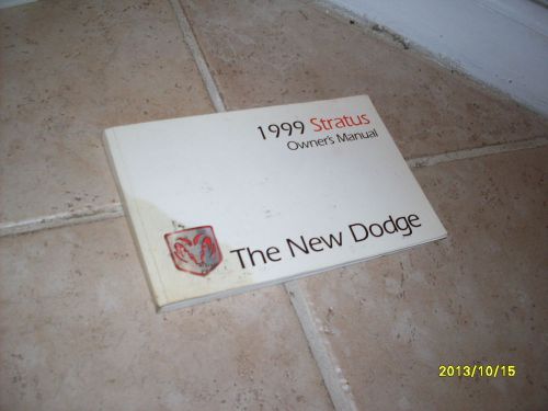 1999 dodge stratus owners manual owner&#039;s guide book original