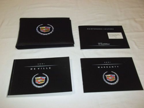 2001 cadillac deville owner manual 4/pc.set &amp; black cadillac premium case.