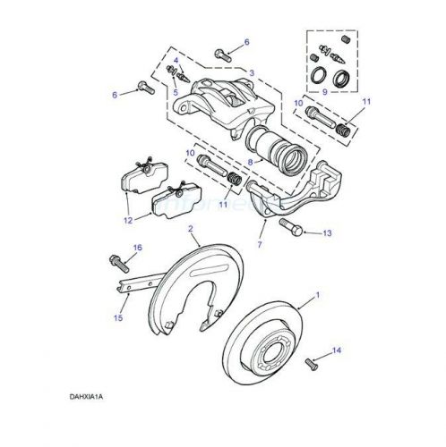 Rear brake caliper guide pin &amp; boot kit range rover p38a genuine land rover
