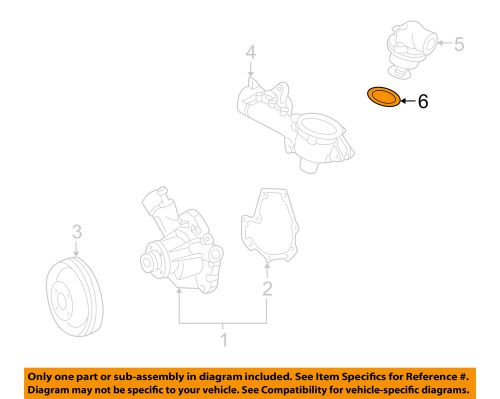 Mercedes mercedes-benz oem 2002 c230 2.3l water pump-thermostat seal 0159972348