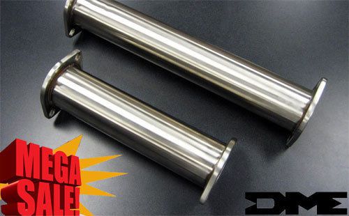 Dme 03-06 lancer evolution evo 8 9 4g63 dsm turbo stainless cat delete test pipe