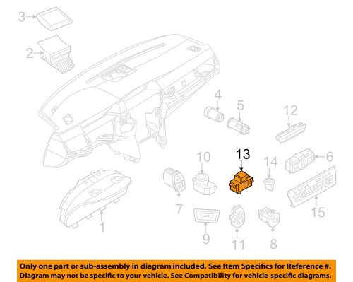 Bmw oem 14-15 x5 parking brake-switch 61319355232