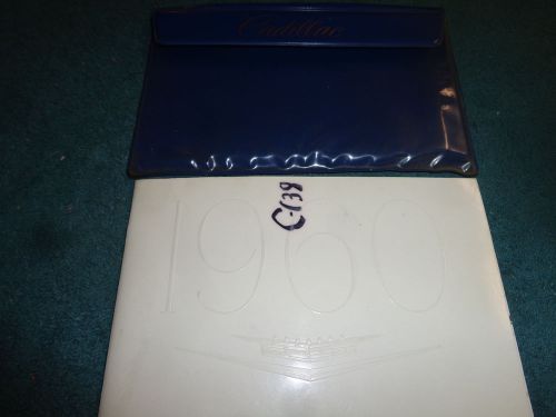 1960 cadillac owner&#039;s manual set / original guide book &amp; case