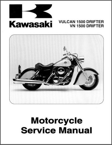 1999-2005 kawasaki vulcan 1500 / vn1500 drifter service repair manual cd  -- vn