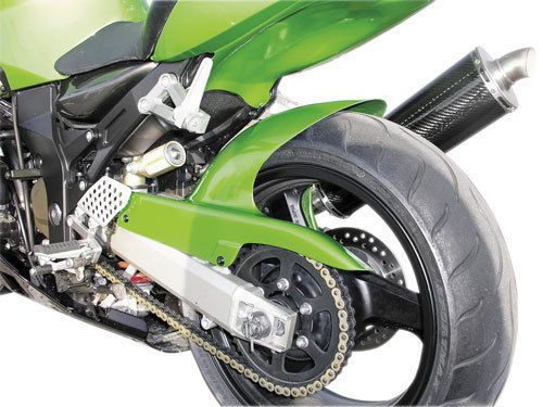 Hotbodies racing rear tire hugger lime green 50901-1202