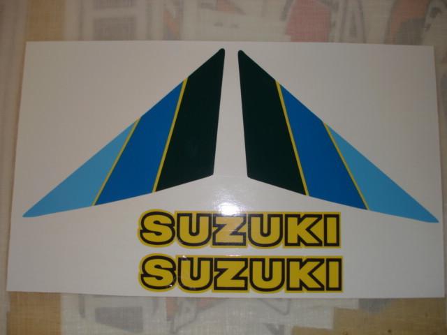 1983 suzuki rm 80 gas tank decal  set (4 pc) ahrma