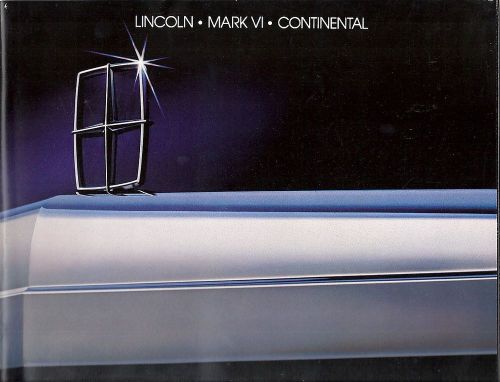 1983 lincoln mark vi continental 50 pgs brochure &#034;nos&#034;