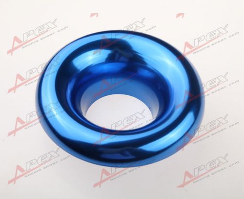 3.5&#034; universal velocity stack for cold/ram engine air intake/turbo horn blue