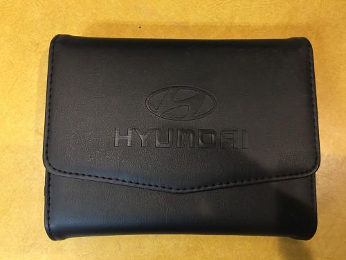 2011 hyundai sonata owners manual with leather case