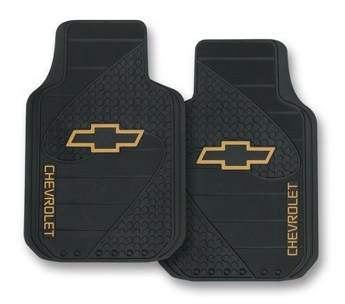 Chevy factory style trim-to-fit molded front floor mats - set of 2