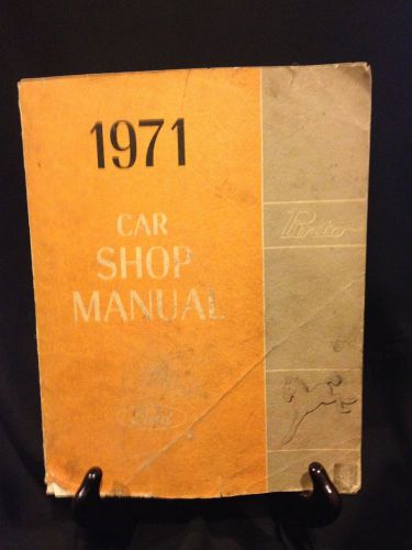 1971 ford pinto car shop manual