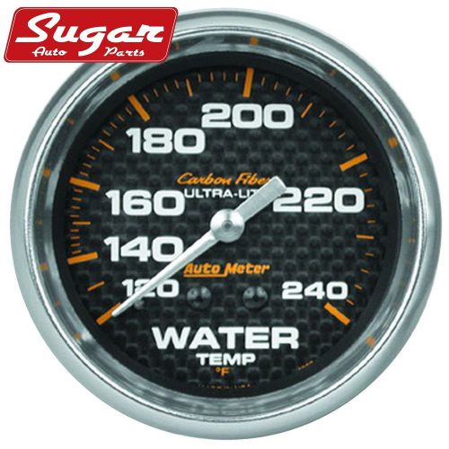 Auto meter 4832 carbon fiber; mechanical water temperature gauge