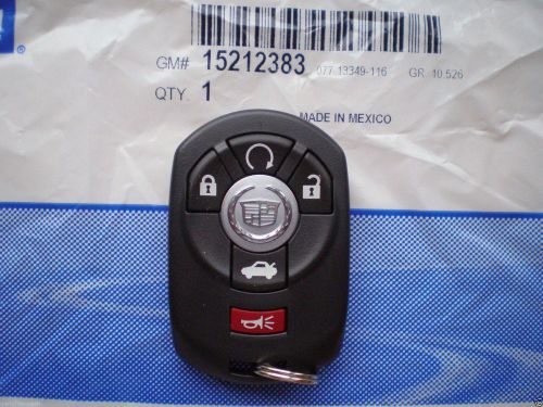 2005-2007 cadillac sts keyless remote key entry fob transmitter gm#15212383