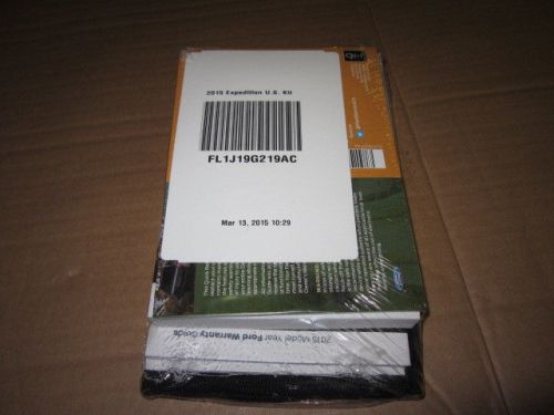 2015 ford expedition owners manual  (oem)  sealed - j2905