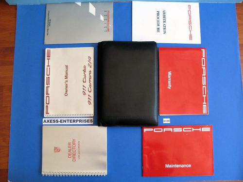 1992 porsche 964 911 carrera c2 c4 911 turbo owners manuals books pouch set g144