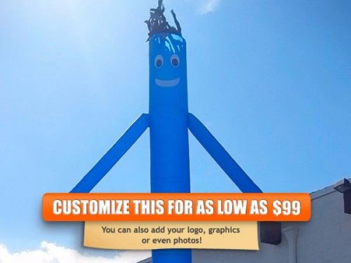 Air inflatable sky puppet great dancer- 20 ft plain blue