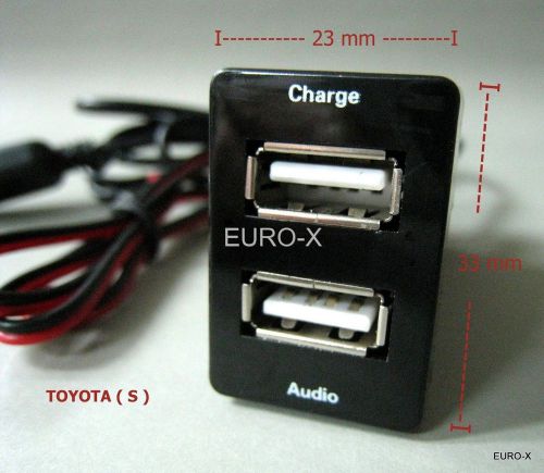 Usb charge and audio in port for iphone ipod factory for toyota s vehicles #aa1