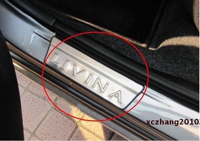 Nissan livina   new high quality stainless door sill scuff plate 2009-2013