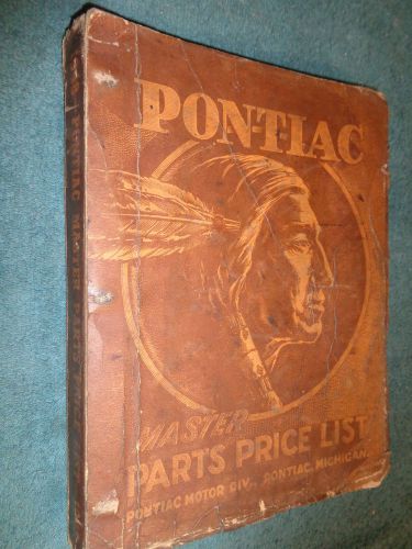 1935-1948 pontiac master parts catalog / original book 48 47 46 42 41 40 39++