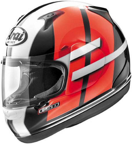 Arai rx-q conflict motorcycle helmet red black white