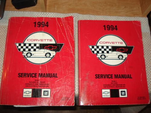 1994 chevy corvette service manual set shop books original repair manual