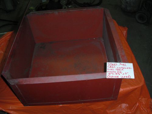 Steel fuel cell can, inside dem. 18&#034; x 18 1/4&#034; x 9&#034;