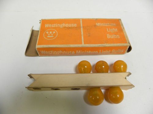 &#034;5&#034; vtg westinghouse 1034a amber stop turn signal taillight bulbs lamp (a6)