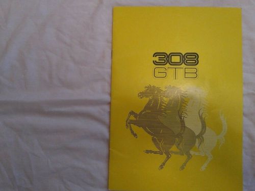 Ferrari 308 gtb sales brochure