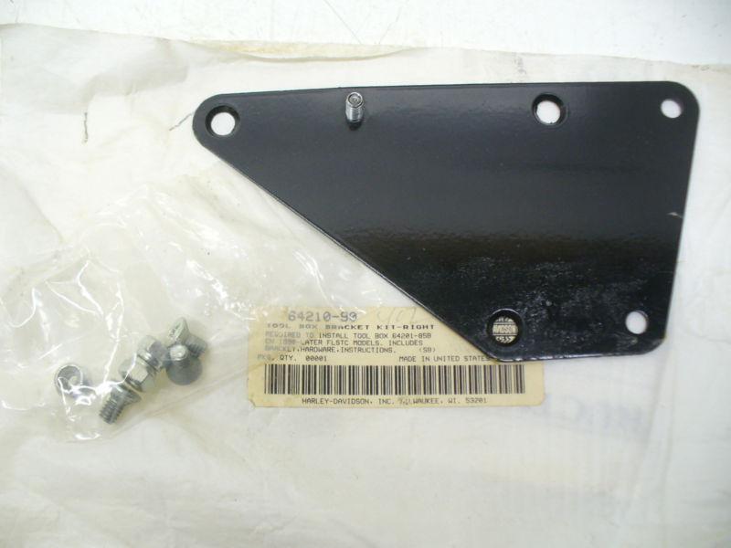 Harley 90-95 flstc models tool box bracket kit; 64210-90.