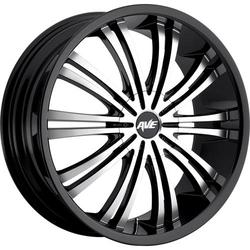 17x7.5 black avenue a601 wheels 5x112 5x115 +40 pontiac bonneville montana aztek