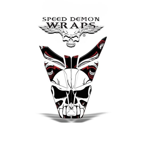 Polaris pro rmk &#034;skullen&#034; sled graphics wrap kit 2011-2015 sdw-1007 speeddemon