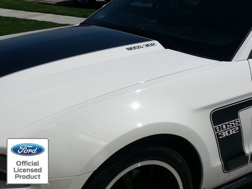 2010-2014 ford mustang boss 302 hood decals graphics - ford licensed stickers