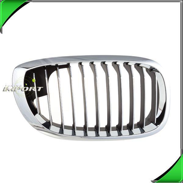 Hood grille chrome new bm1200157 2003-2006 bmw e46 325/330ci 2dr black insert rh