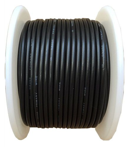 16 gauge black 100 ft automotive primary wire stranded