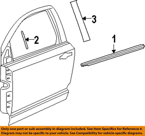 Dodge oem 5178424aa front door-decal sticker