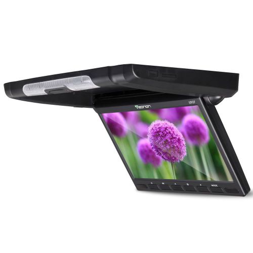 Eonon black car 10.1&#034;wsvga flip down overhead 16:9 lcd monitor roof mount m